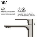Davidson Single Handle Single Hole Bathroom Sink Faucet, WaterSense Certified, Brushed Nickel