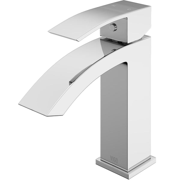 Satro Single Handle Single Hole Bathroom Sink Faucet, WaterSense Certified, Chrome O5396
