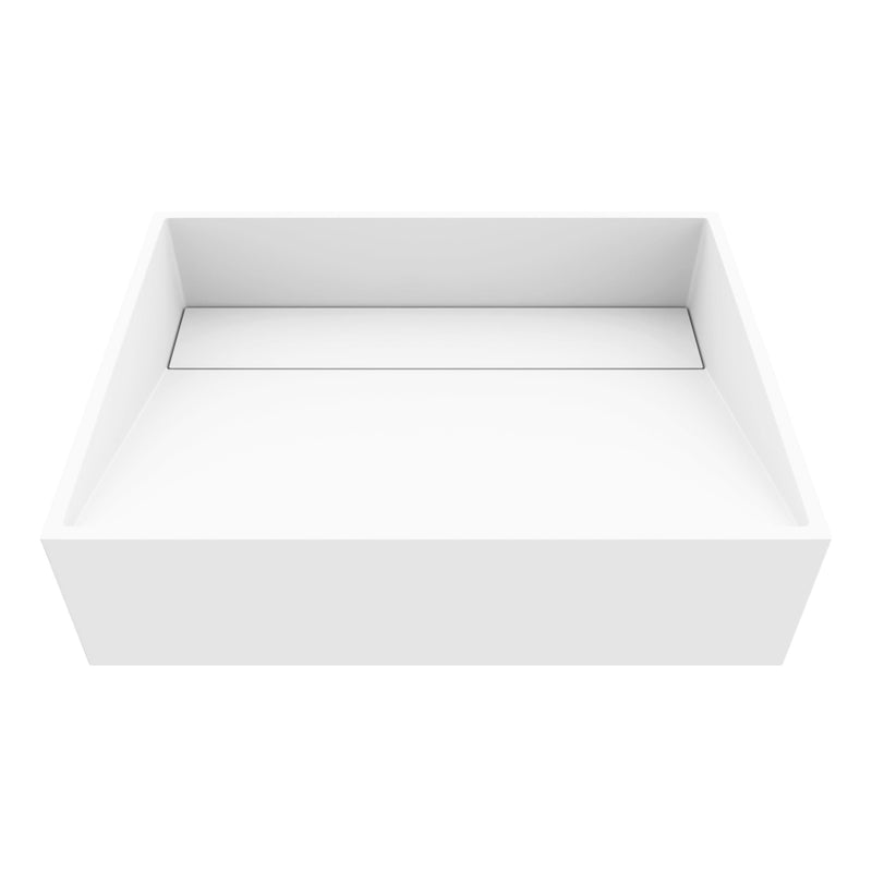 Starr Modern 17x13-in Deep White Bathroom Sink/Basin with Rectangular Vessel O6703