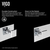 Titus Wall Mount Dual Handle Bathroom Sink Faucet, Eco-Friendly 1.2 GPM Flow Rate, Chrome