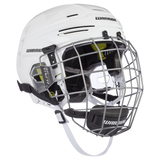 Alpha Pro Senior Hockey Helmet & Cage Combo, White
