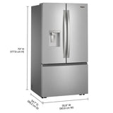 36 in. 30 cu ft. Standard Depth French Door Refrigerator with In-Door Water and Ice Maker